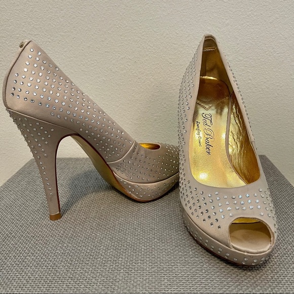 Ted Baker Nude Peep Toe Heel - Picture 4 of 6